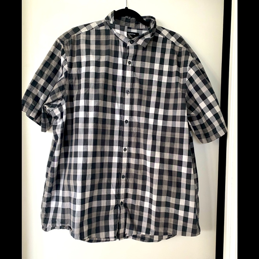Black checks polo - Tall